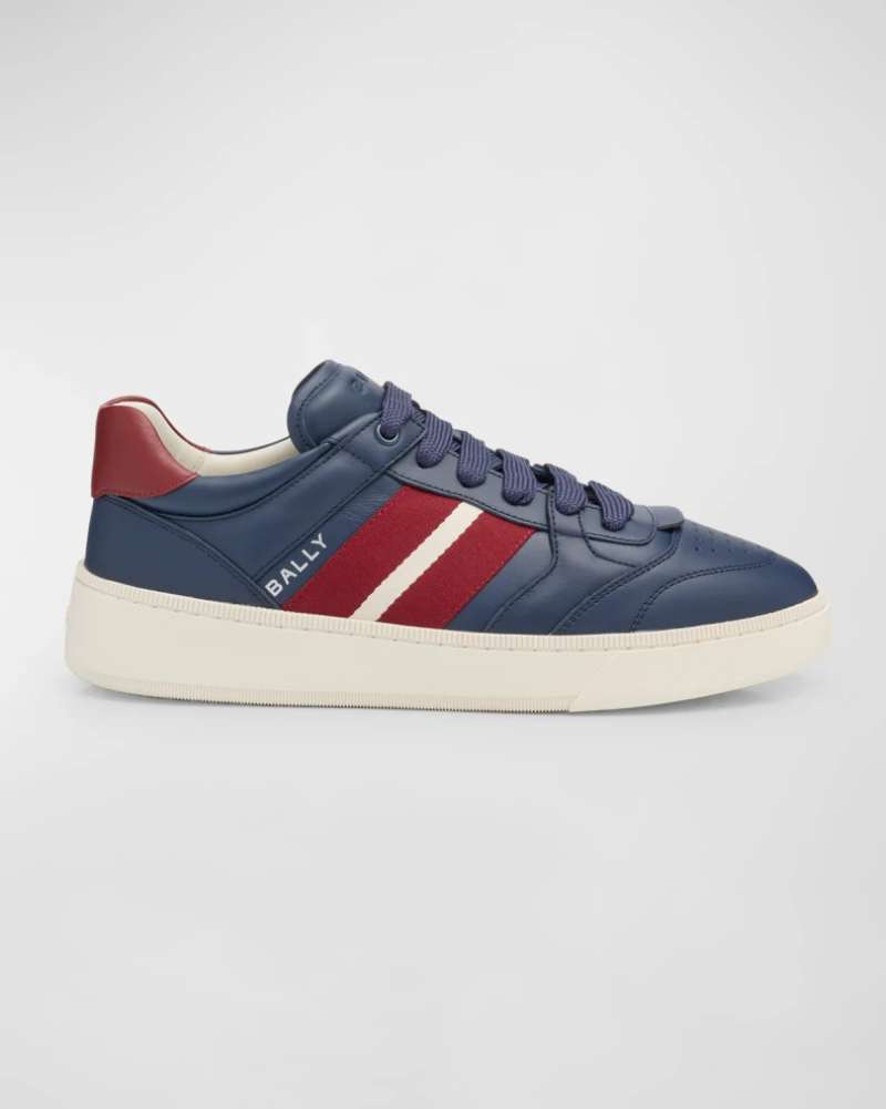 Bally Low Top Sneakers Bally Sepatu Men's Rebby Low-Top