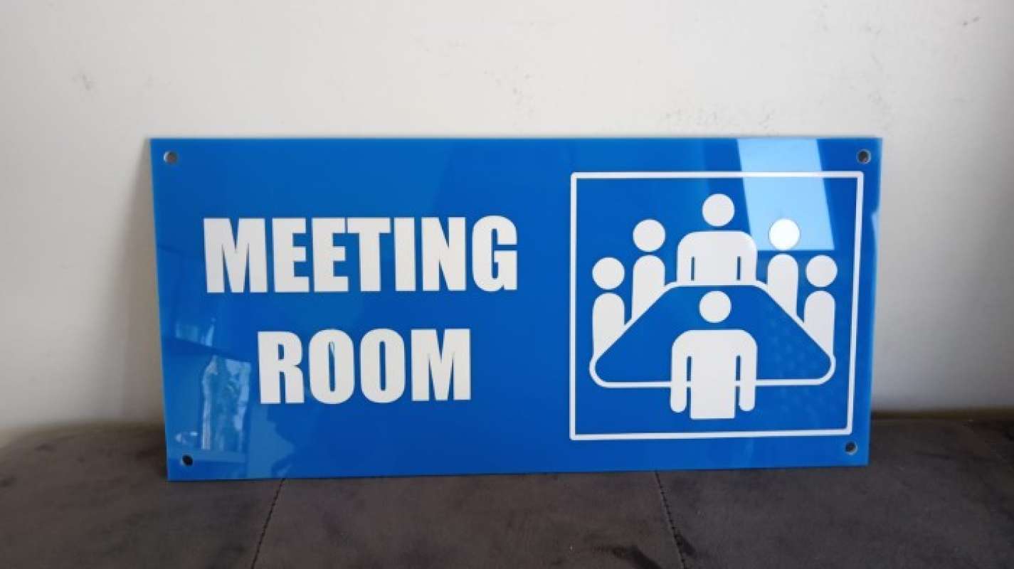 Jual Sign Label Akrilik Ruang Rapat Meeting Room Acrylic Signage Di ...