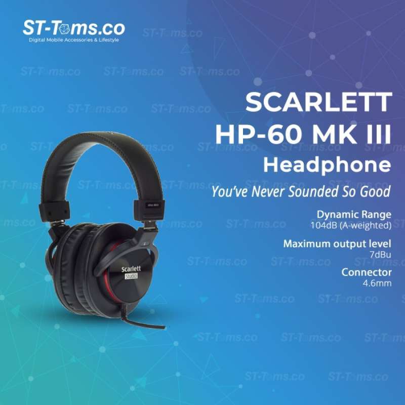 Scarlett hp60 mkiii headphones top