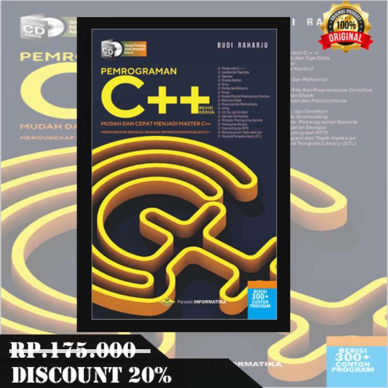Promo Buku Pemrograman C++ Mudah Dan Cepat Menjadi Master C++ (revisi ...