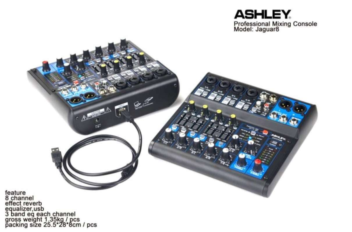 Promo Ashley Jaguar 8 Utk Mixer Rekaman Recording Usb Computer