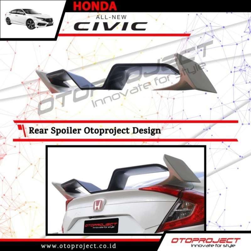 Promo Rear Spoiler All New Civic Turbo Diskon 24% Di Seller Dm Store's ...