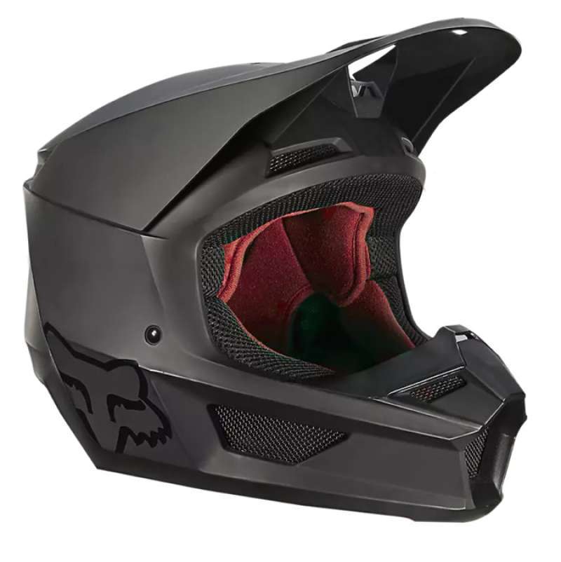 Jual Fox Racing V1 Matte Helmet Mx, Ece [matte Black] Di Seller