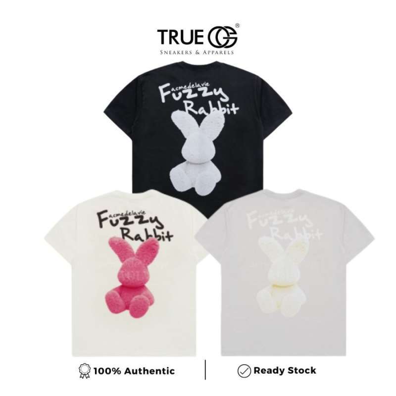 Tシャツ・カットソー ACME DE LA VIE DOODLE FUZZY RABBIT SHORT SLEEVE T-SH 4BUK058 acmé de la vie ADLV DOODLE FUZZY RABBIT SHORT SLEEVE T-SHIRT