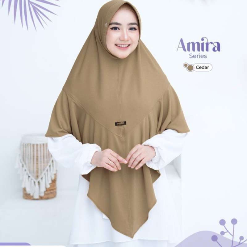 Jual Hijab Daffi Jumbo Seri Amira Warna Terbaru 2024 - Moss Green Di ...