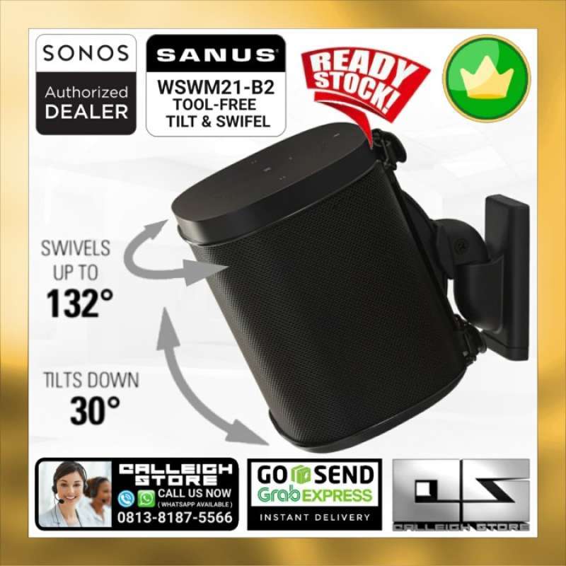 Supporto A Parete Per Sonos One, One SL, Play:1 | 2 Pezzi | Design Galleggiante Con Gestione Cavi