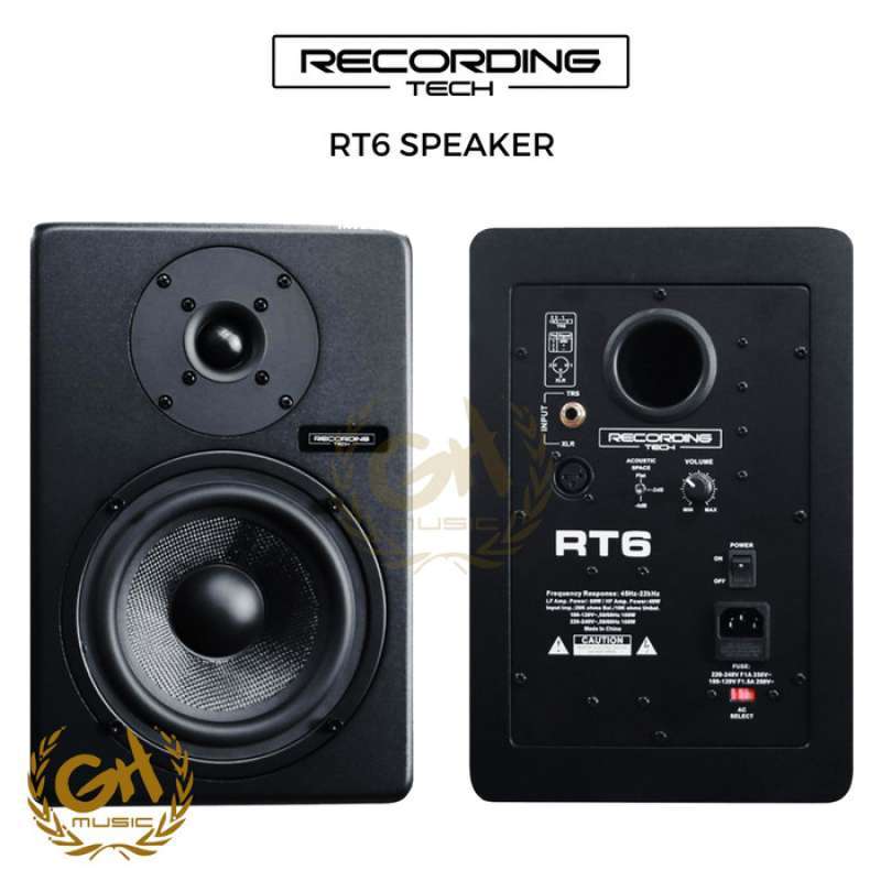 Promo Speaker Monitor Flat Recording Tech Rt6 Mixing Podcast Asmr ...