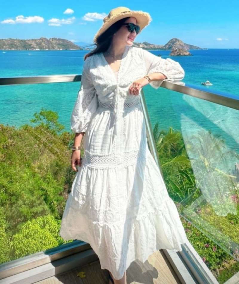 Jual Nanda White Dress Long Sleeve Gaun Pantai Putih Korean Summer Dress Xl Di Seller Winter Cengkareng Timur Kota Jakarta Barat Blibli