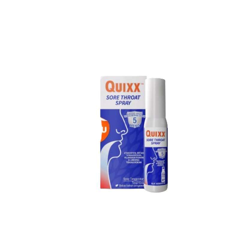 Jual Quixx Sore Throat Spray / Perawatan Nyeri Dan Iritasi Tenggorokan