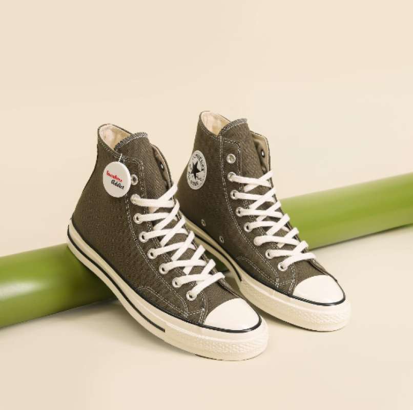 Converse 70s green army top