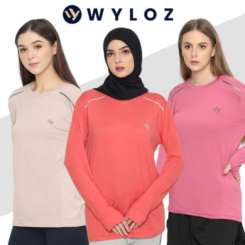 Jual Wyloz Baju Kaos Olahraga Panjang Dry Fit Lari Sport Import Wanita Pink Acak random M Di Seller Aftabil Store Linggajaya Kota Tasikmalaya Blibli