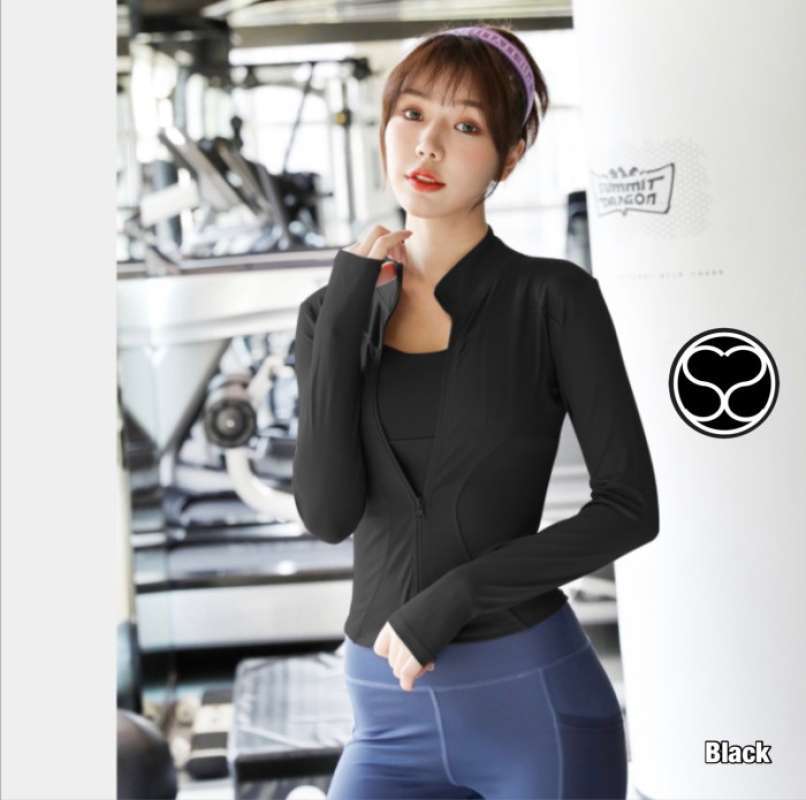 Promo Secondshape Sport Jacket Jaket Olahraga Wanita Body Fit Yoga Fitness Hitam Xl Diskon 29 Di Seller Aftabil Store Linggajaya Kota Tasikmalaya Blibli