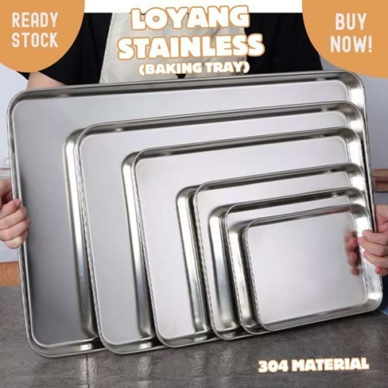 Baking tray Stainless 304 TEBAL nampan tinggi ukuran 60x40