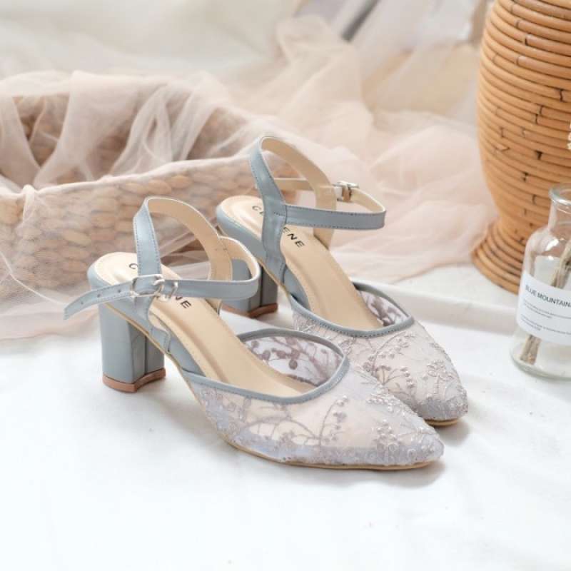 Jual Cellene Maura Lace Heels Brukat Heels Wanita 7cm 5cm Wedding Shoes Light Grey 5cm 37 Di Seller Winter Cengkareng Timur Kota Jakarta Barat Blibli