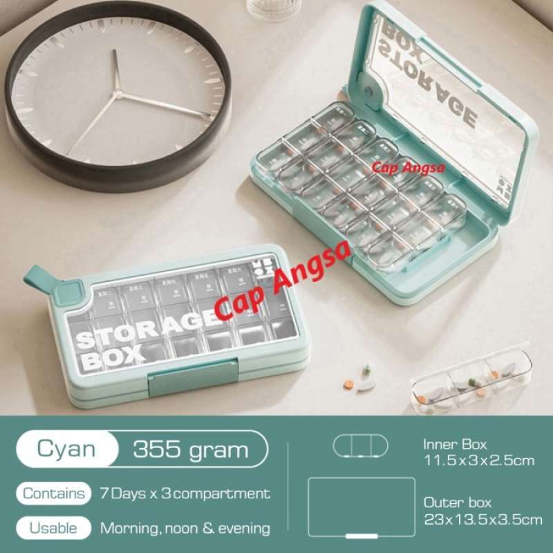 Promo Tempat Obat Container Travel Organizer Kapsul Tablet Vitamin ...