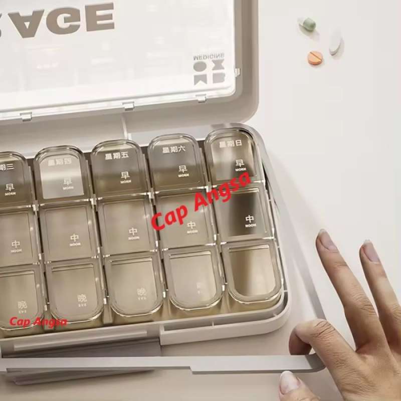 Promo Tempat Obat Container Travel Organizer Kapsul Tablet Vitamin ...