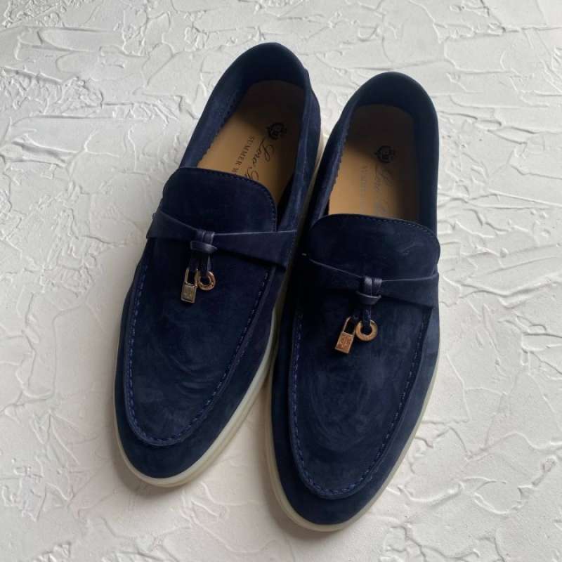 LP SUMMER CHARMS WALK LOAFERS NAVY LAMBSKIN