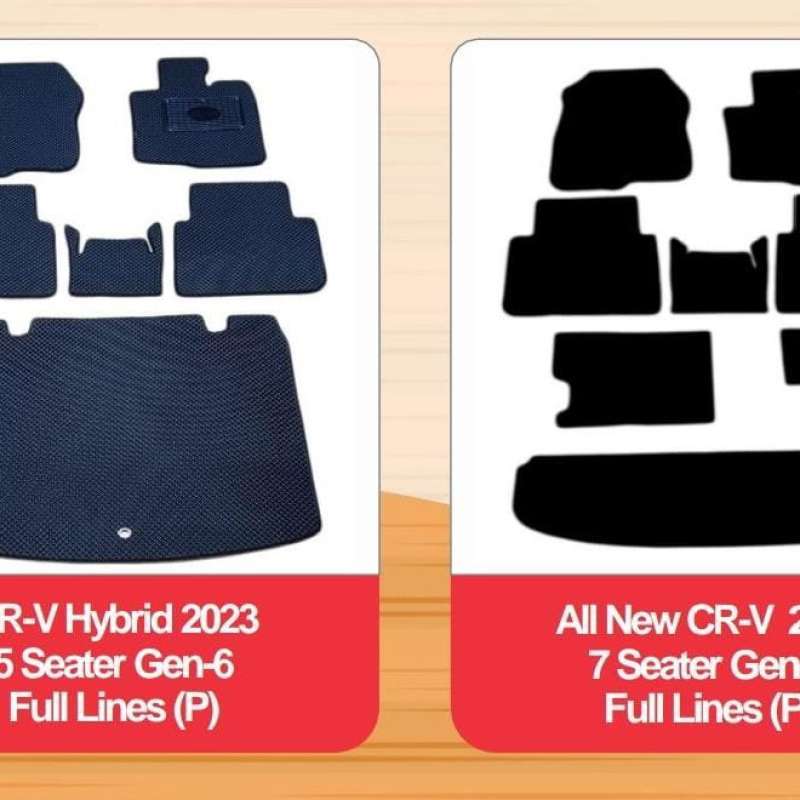 Set Tappetini E Fodera Bagagliaio Per Honda CR-V 2023-2025 - In TPE