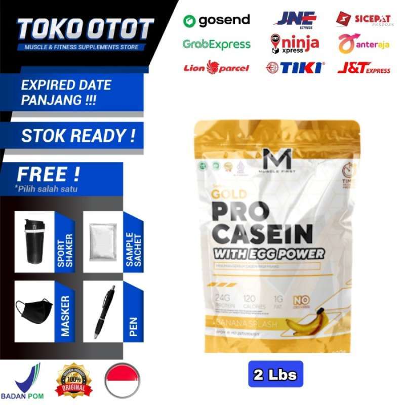 Promo M1 Muscle First Pro Gold Casein With Egg Power 2 Lbs Whey Protein ...