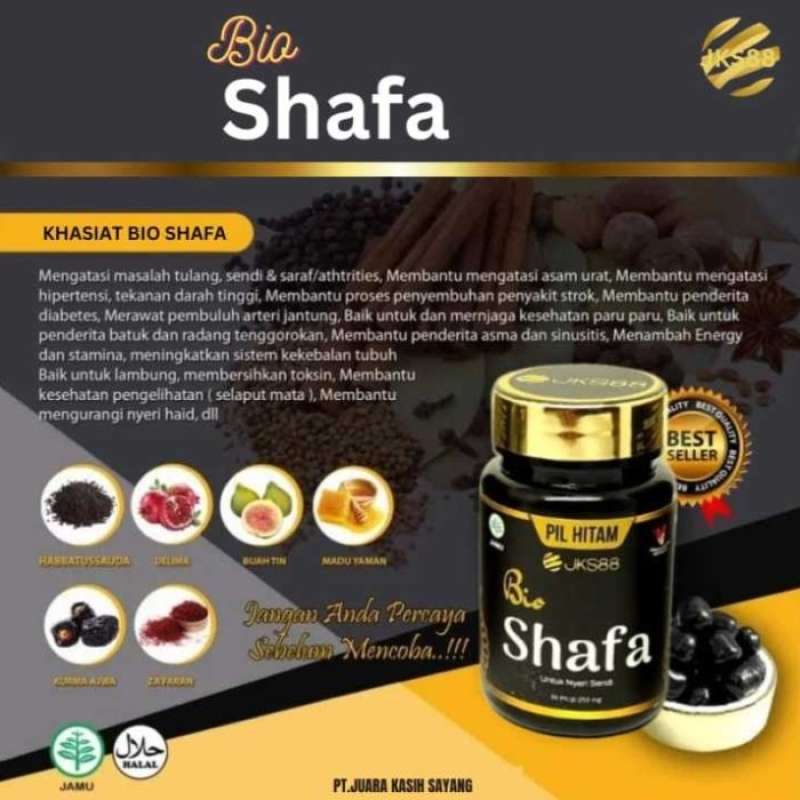 Jual Bio Shafa Jks88/bio Safa/pil Hitam/pil Ajaib/ Kesehatan/herbal Di ...