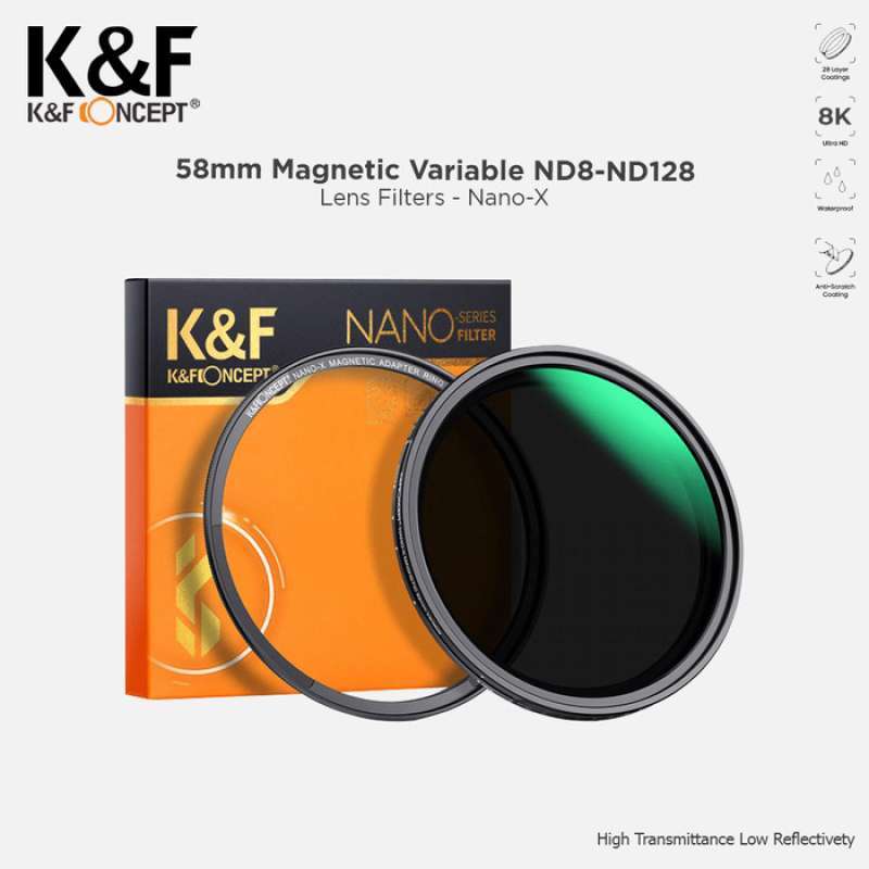 52mm Magnetisch Variabel ND Filter ND8 - ND128 3-7 Stops Neutral Density Filter 28 Multi Layer Beschichtungen Nano X Serie 52mm Magnetisch Variabel ND Filter ND8 - ND128 3-7 Stops Neutral Density Filter 28 Multi Layer Beschichtungen Nano X Serie