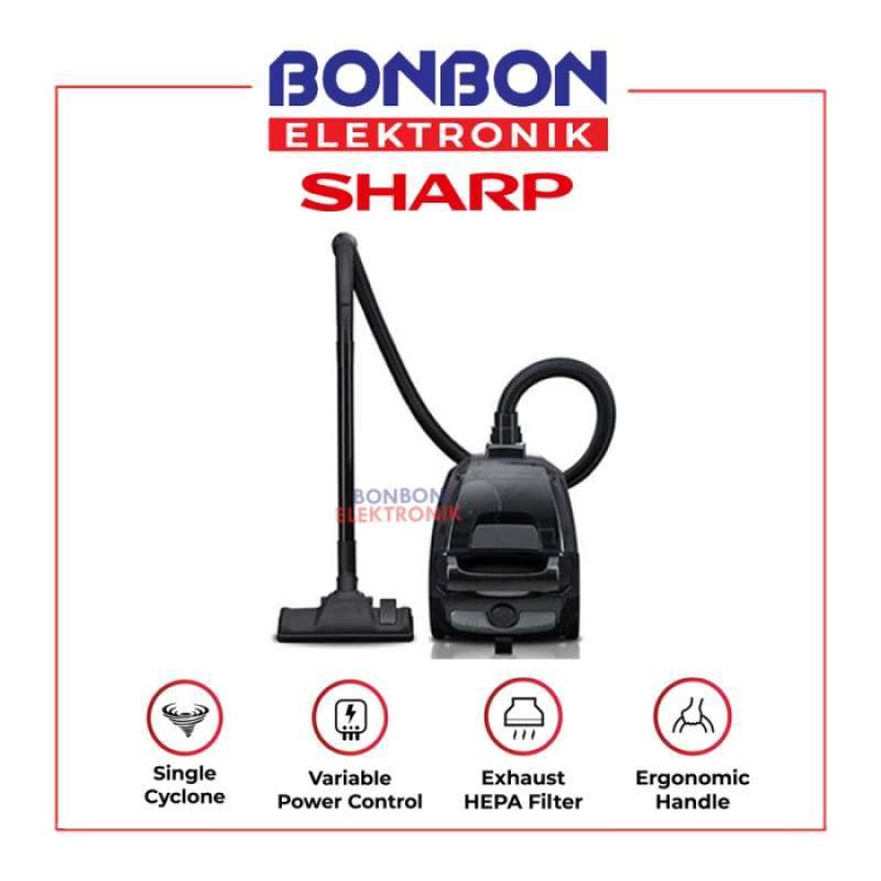 Jual Sharp Bagless Vacuum Cleaner Ecns18bk/rd 450 Watt Di Seller