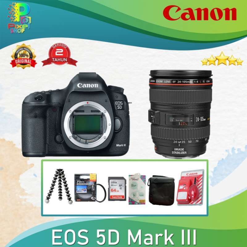 Promo Eos 5d Mark Iii Kit Ef 24-105mm F4 L Is Usm / 5d Iii Diskon 23% ...