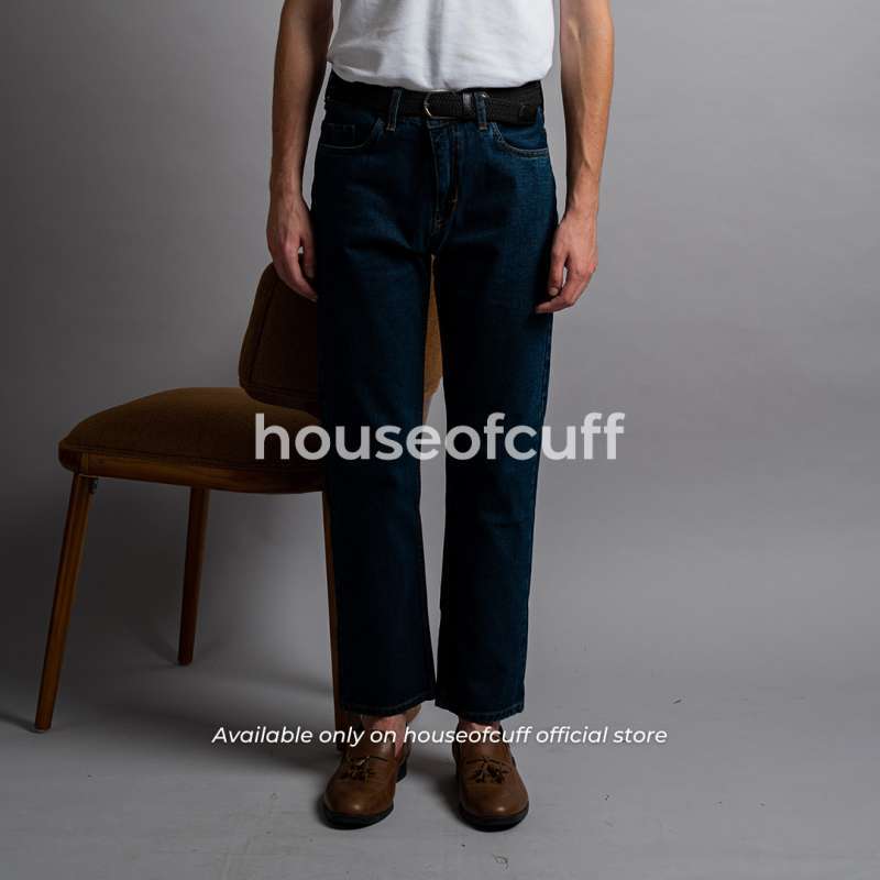 Jual Houseofcuff Celana Jeans Reguler Fit Pria Panjang Denim Biru