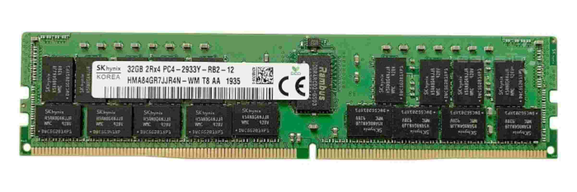 Barrette RAM Serveur Hynix 8 Go DDR4-2933 RDIMM - Réf. HMA81GR7CJR8N-WM, ECC Registered, 288 Pins