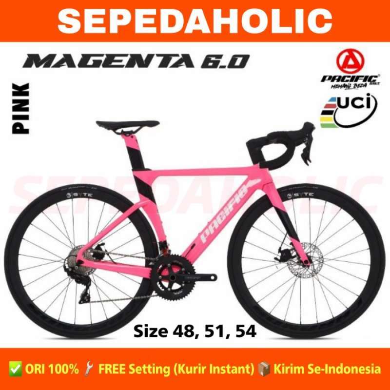 Jual Promo Roadbike Pacific Magenta 6.0 Sepeda Balap Carbon 2x11 Speed Uci Size 48 Pink Di Seller Bayanaka Rawa Buaya Kota Jakarta Barat Blibli