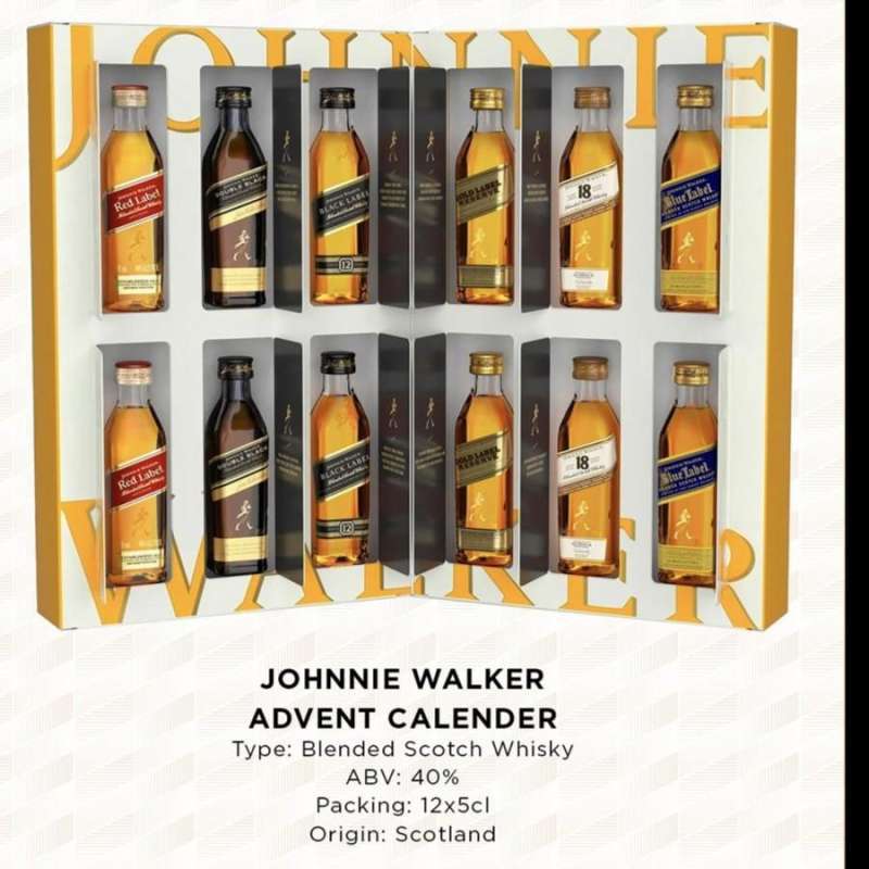 Jual Johnnie Walker 12 Days Of Discovery Advent Calender 50ml