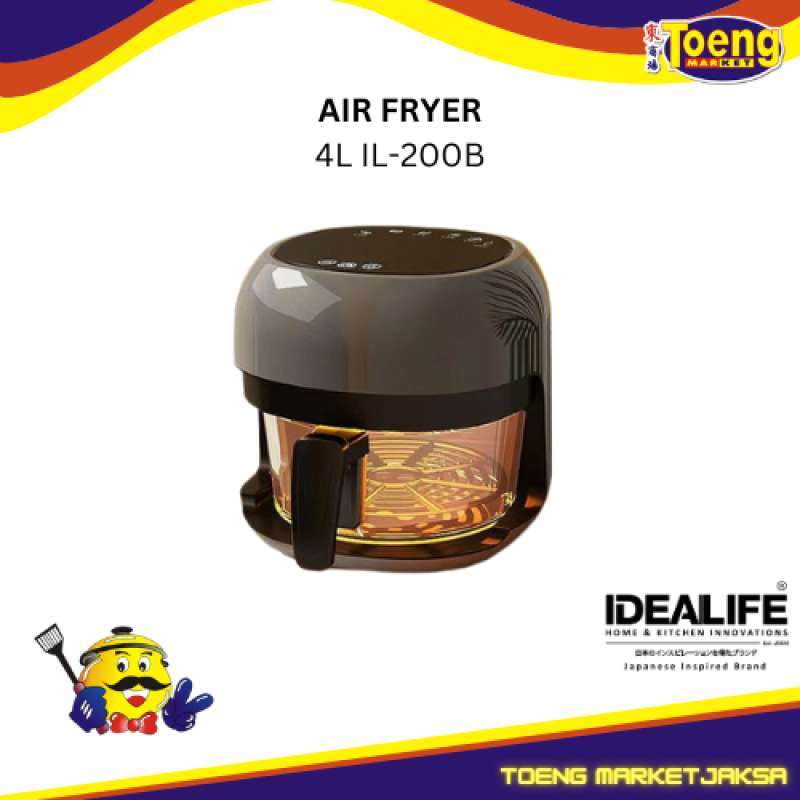 PENGGORENG TANPA MINYAK AIR FRYER 4L IL-200B IDEALIFE