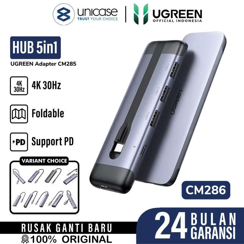 Adapter Converter HUB 5 in 1 UGREEN USB Type C PD 4K Laptop Macbook
