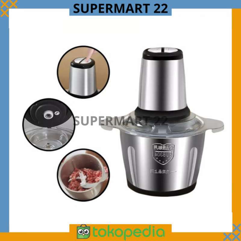 Jual Penggiling Bumbu Dan Daging Stainles Steel Chopper Blender ...