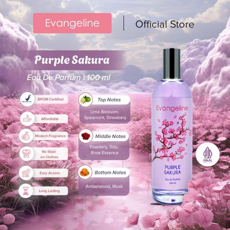Jual Evangeline Parfum Wanita Edp Black Red Pink White Purple Blue