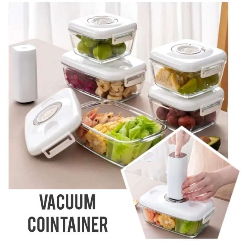 Vacuum Container Made In Jual Vacuum Container / Food Vacuum Storage - 700ml 1300ml 1400ml ...
