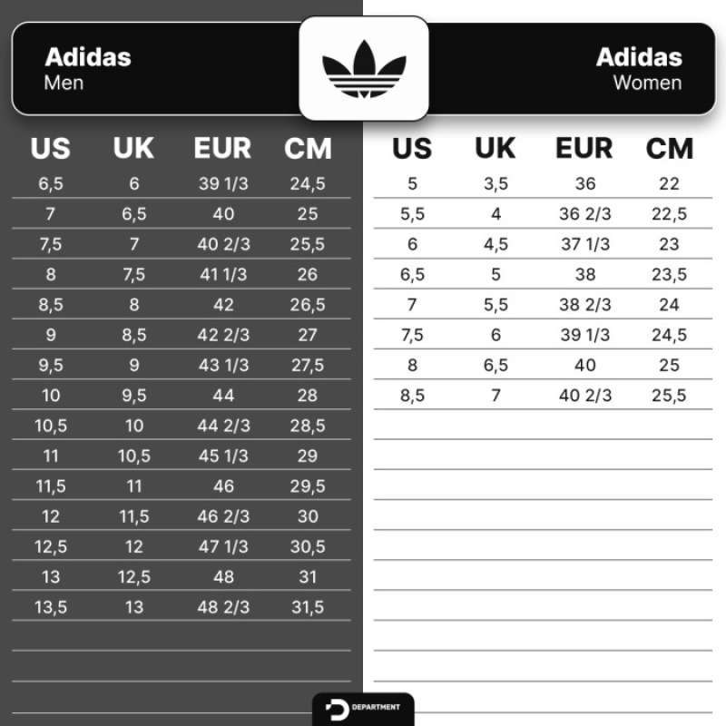Adidas pure boost size chart deals