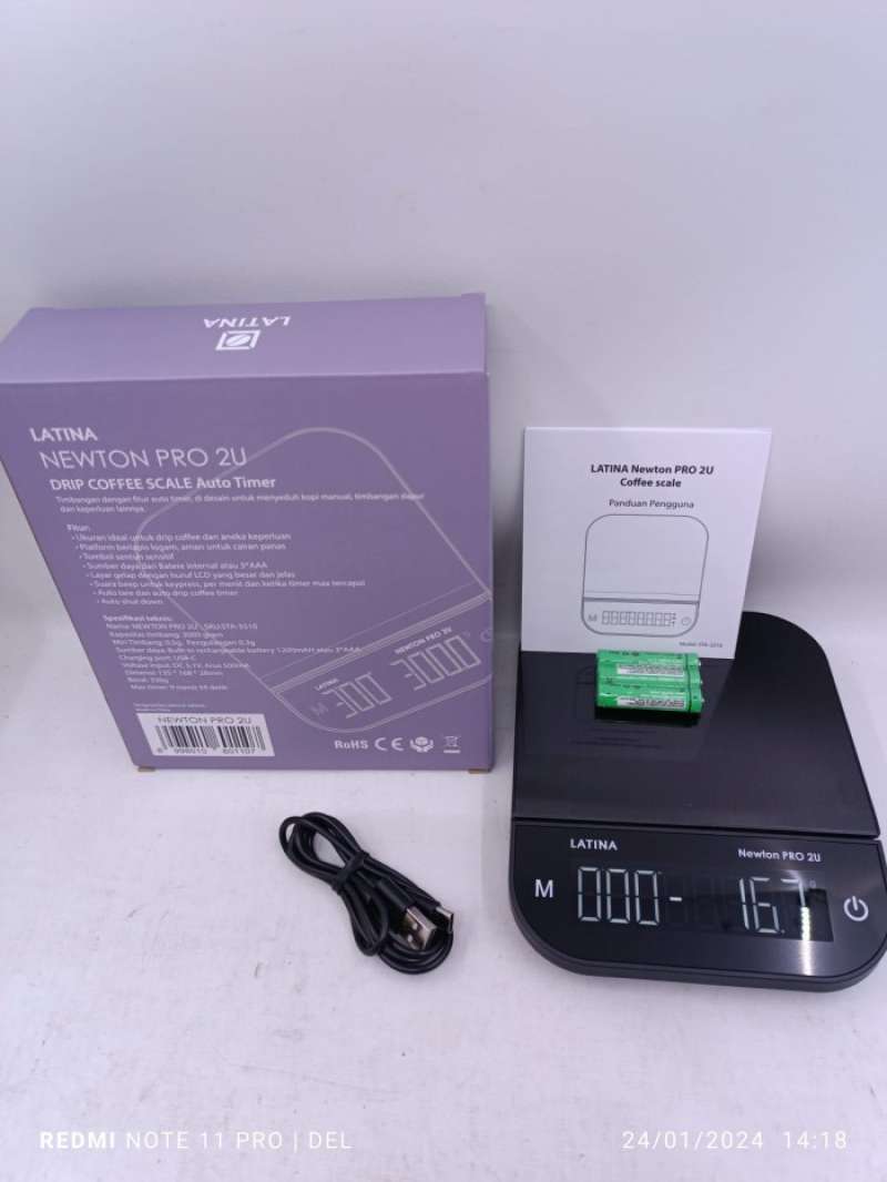 Jual Alat Kopi Latina Newton Pro Coffee Drip Scale Timer Timbangan ...