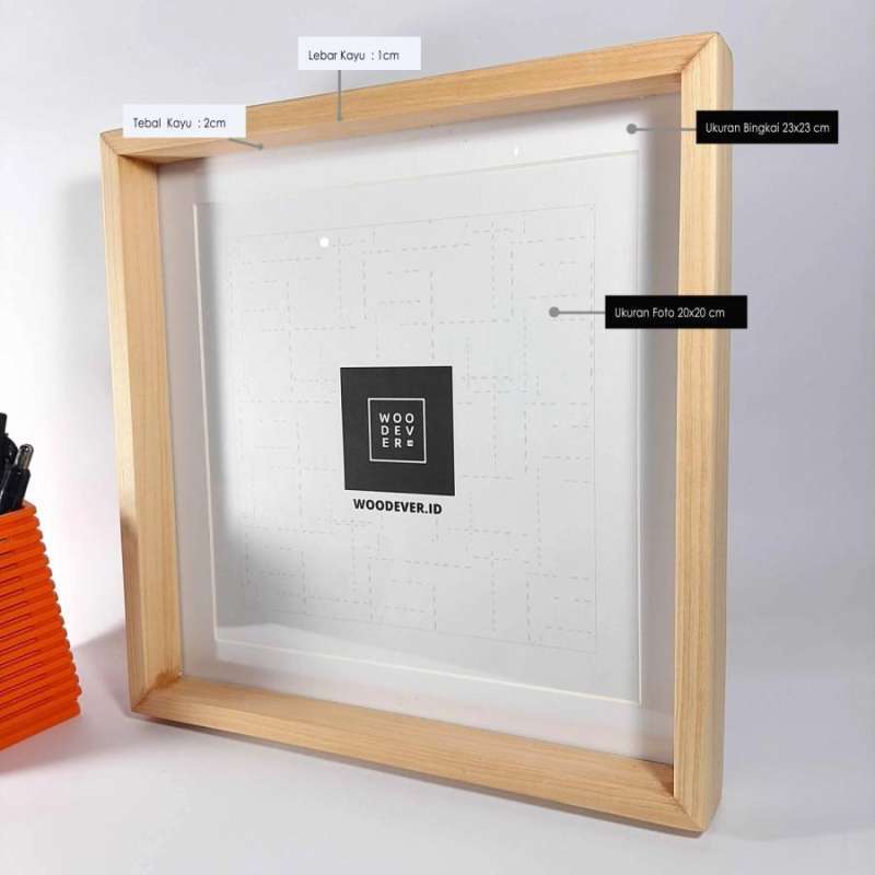 Jual Bingkai Foto 23x23 Cm Pigura Kayu - Frame Foto Dekorasi Rumah ...