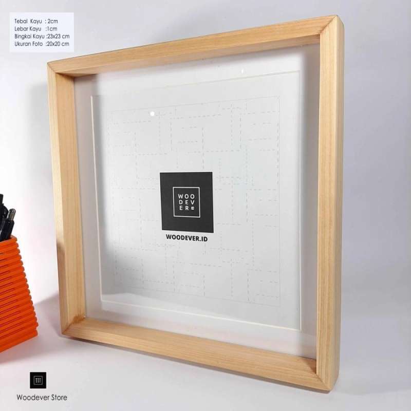Jual Bingkai Foto 23x23 Cm Pigura Kayu - Frame Foto Dekorasi Rumah ...