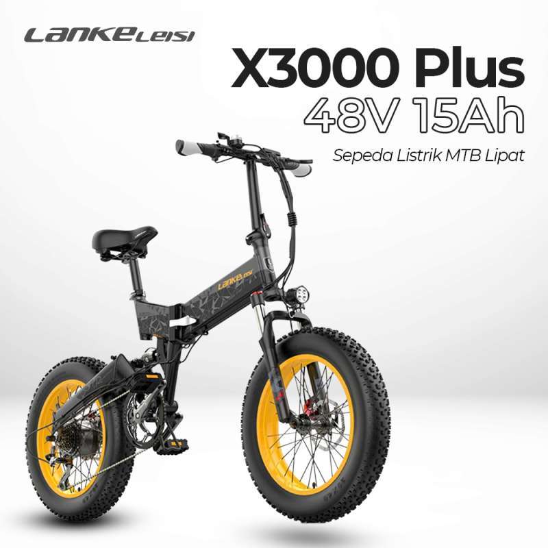 Jual Lankeleisi Sepeda Listrik Lipat Mtb Folding Bike 20 Inch 48v