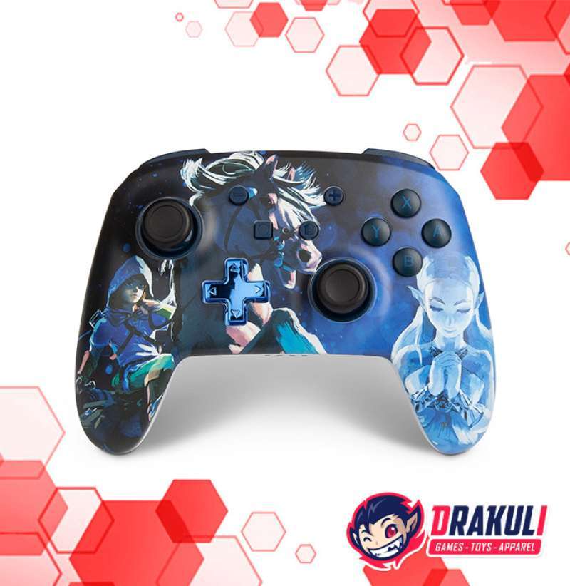 Nintendo Switch PowerA Enhanced Wireless Controller Zelda Midnight Ride