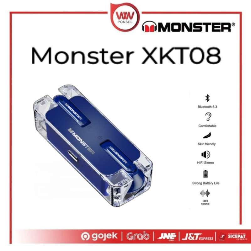 Monster XKT08 Wireless Bluetooth Earphone Headset Earbuds TWS
