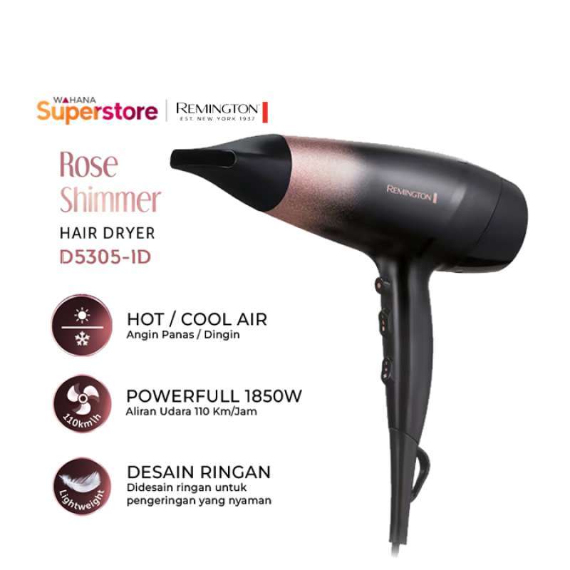 Remington Rose Shimmer Hair Dryer D5305-ID D5305ID