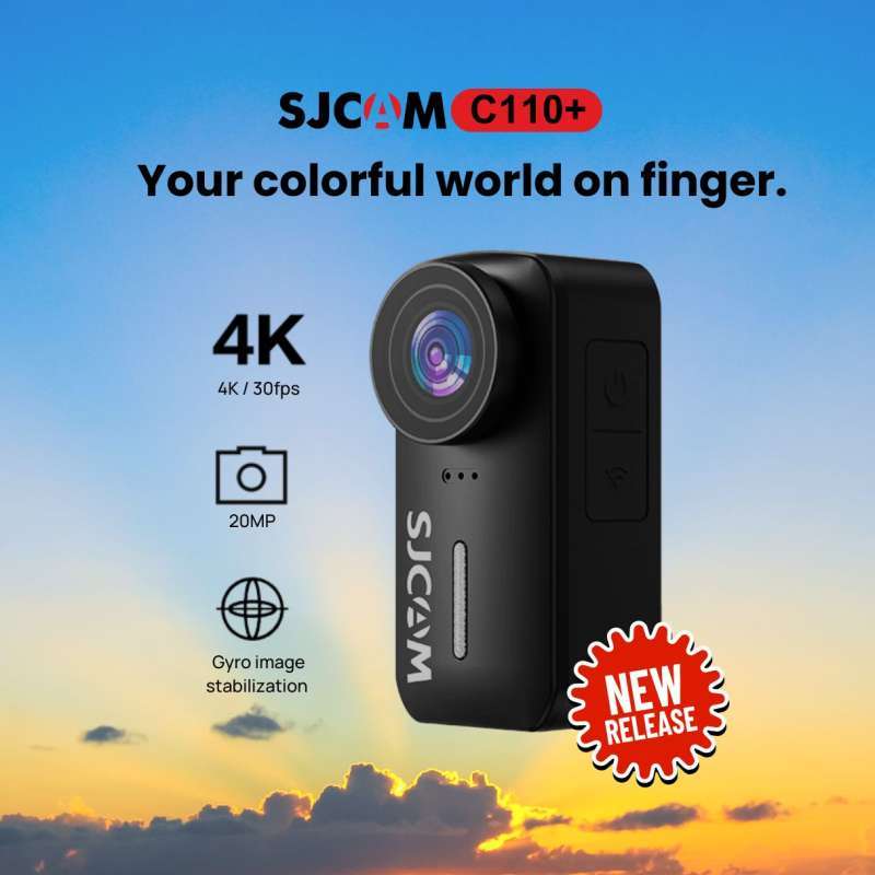 Promo Sjcam C110 Plus 4k Unique Sports Wifi Waterproof Thumb Video ...