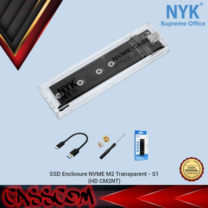 Jual Enclosure Ssd Nvme M2 Nyk S1 Casing Ssd Transparan Usb3