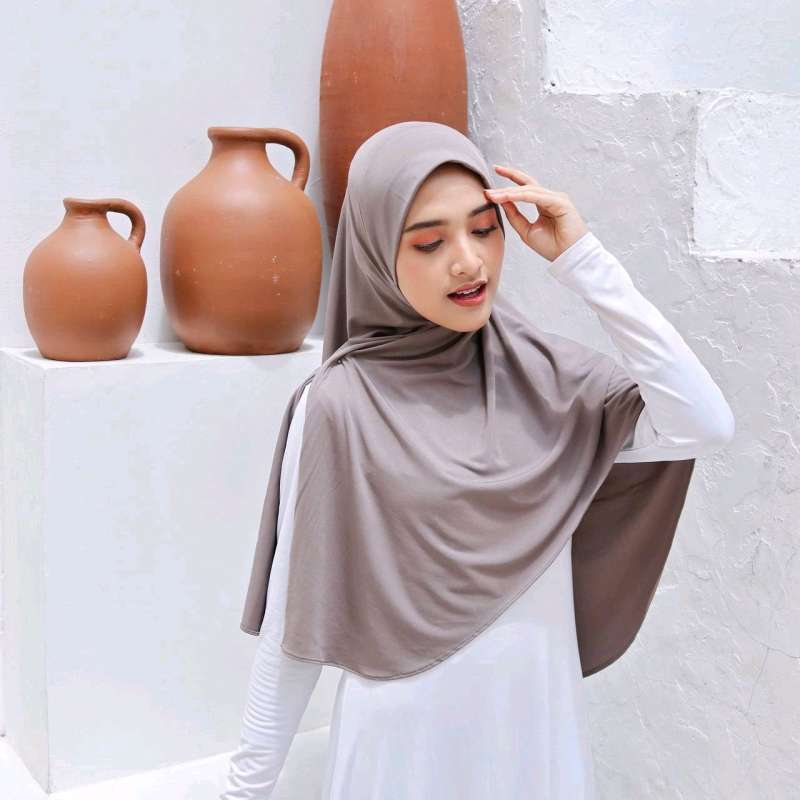 PUSSAT Mataya Khimar Instan Besar Jersey Super 80 × 100 cm Hijab Syar'i  Hijab Instan Jilbab Instan Kerudung Instan Khimar Malay Khimar Jumbo Fashion