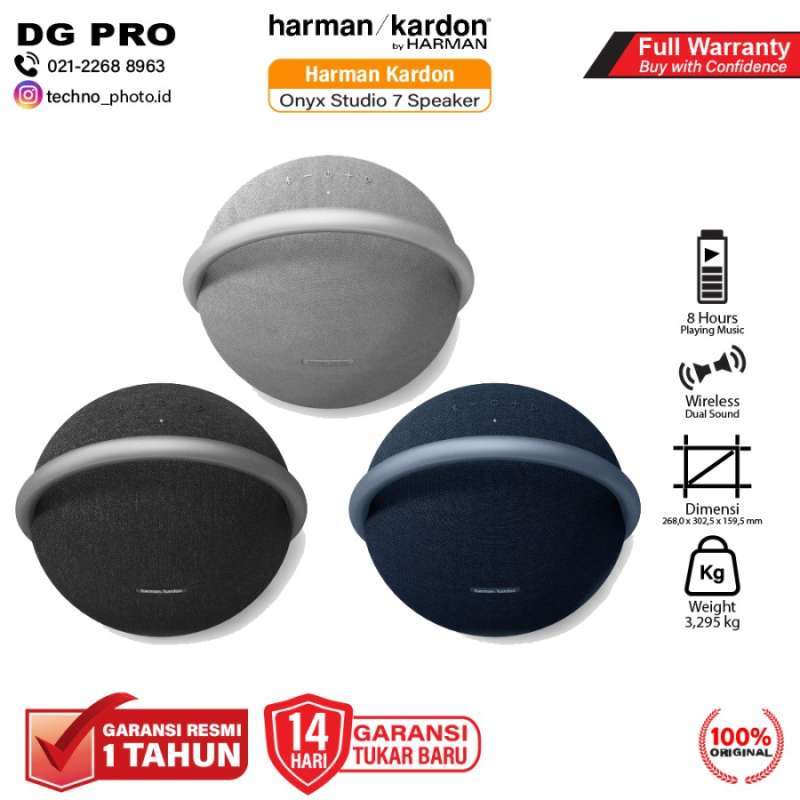 Harman Kardon Onyx Studio Speaker Bluetooth Stereo Portable Onyx7