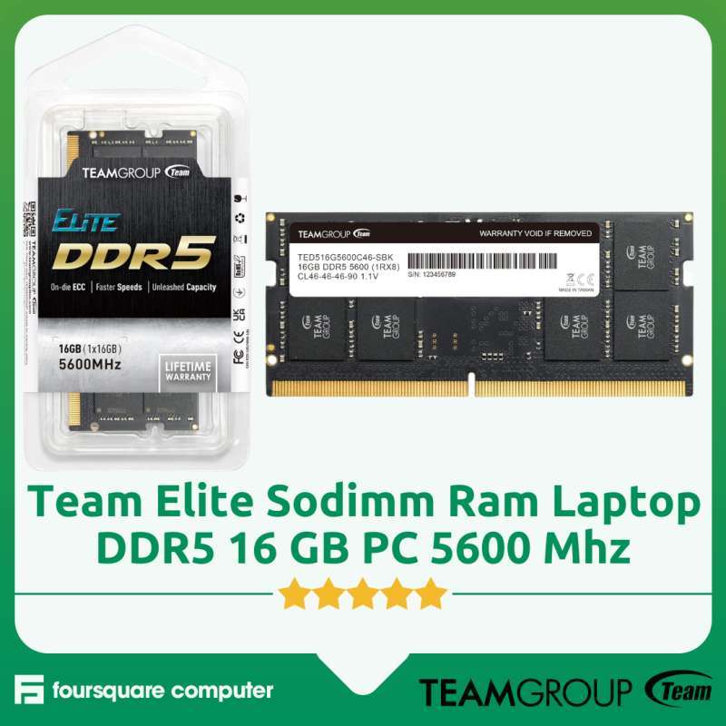Team Elite Harga Ram 16 Gb Jual Team Elite Sodimm Ddr5 16gb Pc