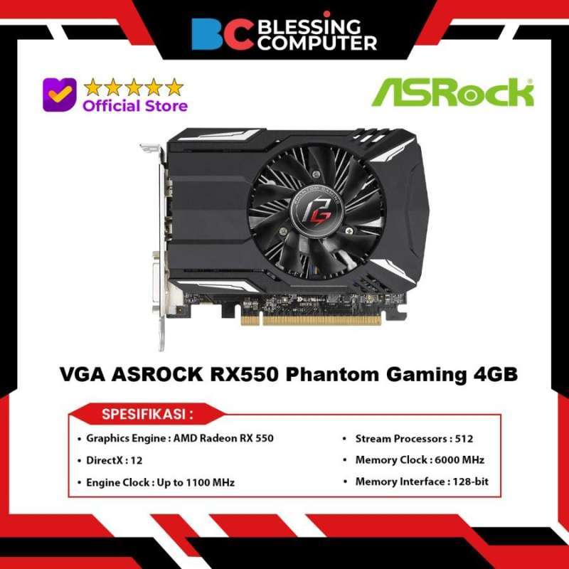 550 4gb Gddr5 Rx 550 Phantom Graphics Card Sapphire Pulse Radeon